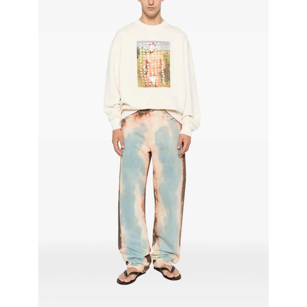 Jw Anderson Orange Denim - Regular & Straight-Leg Jeans Men J.W. ANDERSON