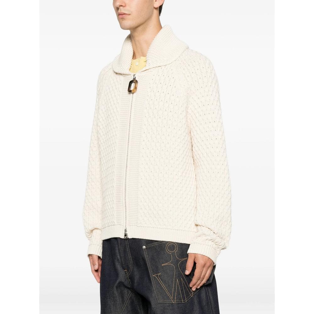 Jw Anderson White Sweaters & Knitwear - Cardigans Men J.W. ANDERSON