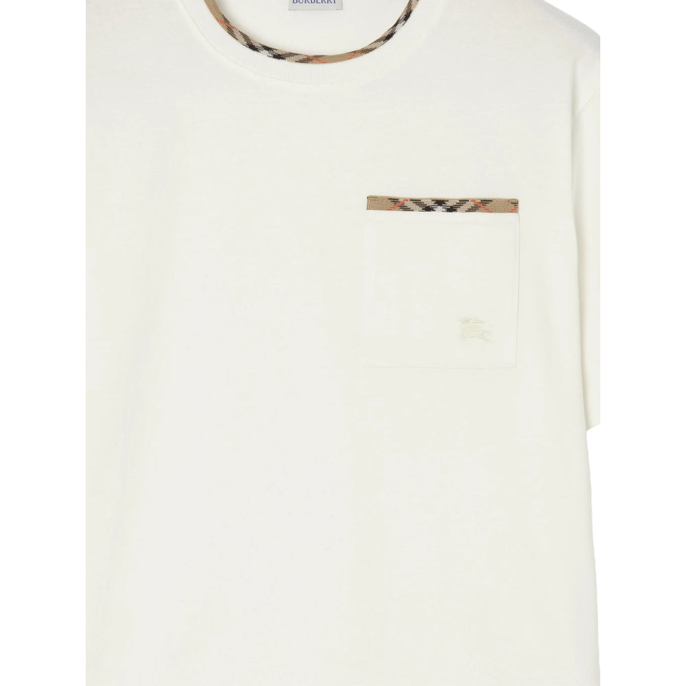 Burberry White T-Shirts & Vests - T-Shirts Men BURBERRY