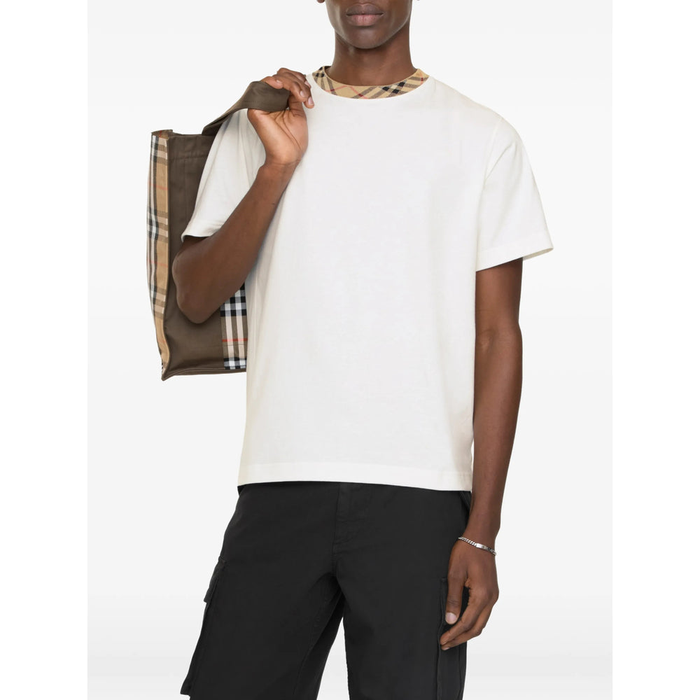 Burberry Neutrals T-Shirts & Vests - T-Shirts Men BURBERRY