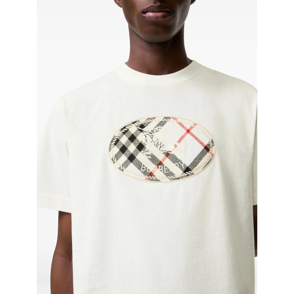 Burberry White T-Shirts & Vests - T-Shirts Men BURBERRY