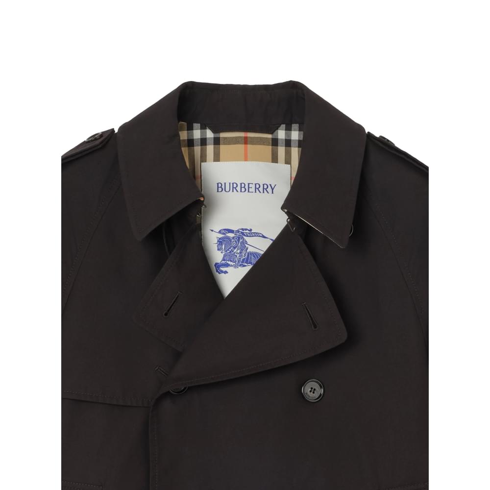 Burberry Black Coats - Trench Coats Men BURBERRY