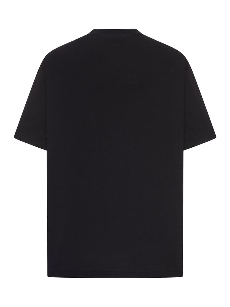 Balenciaga Men The Door Oversize T-Shirt In Black Dry Jersey BALENCIAGA
