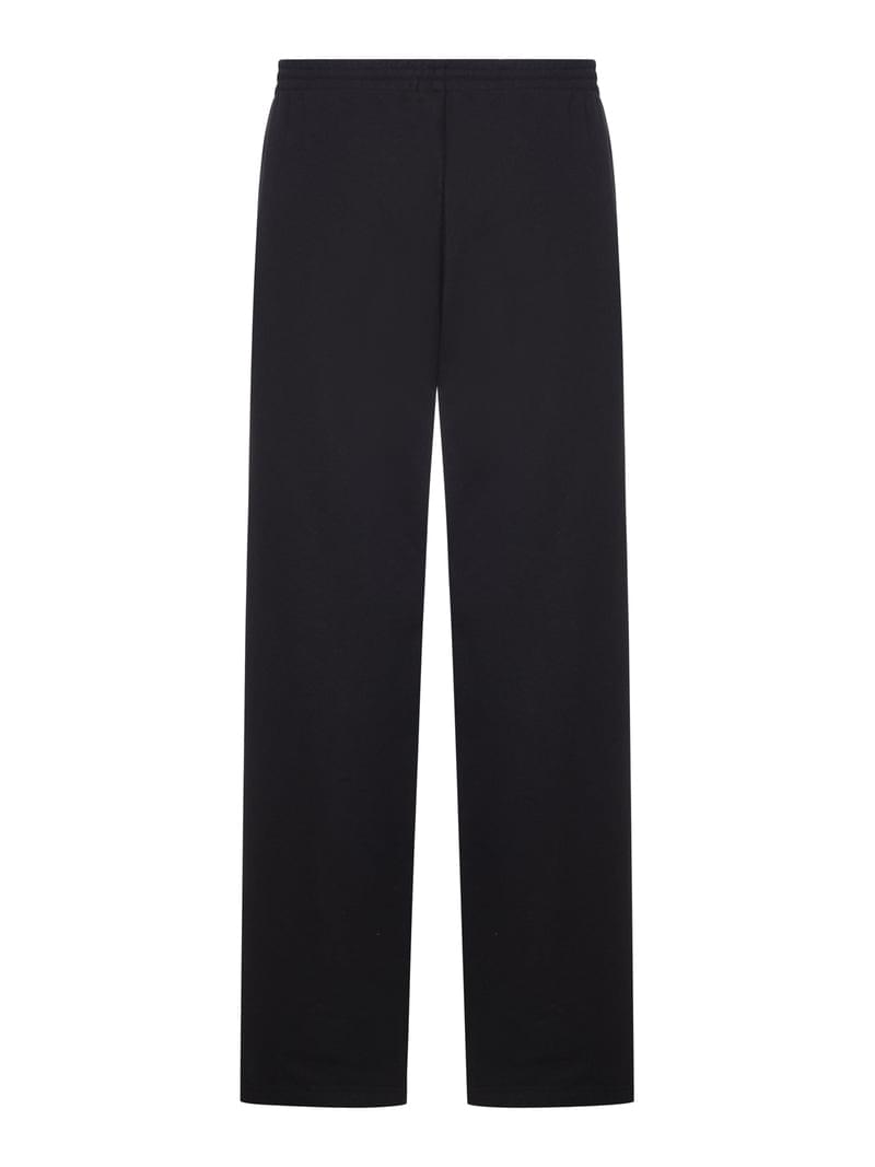 Balenciaga Men Bodies Baggy Jogging Pants In Dry Black Fleece BALENCIAGA