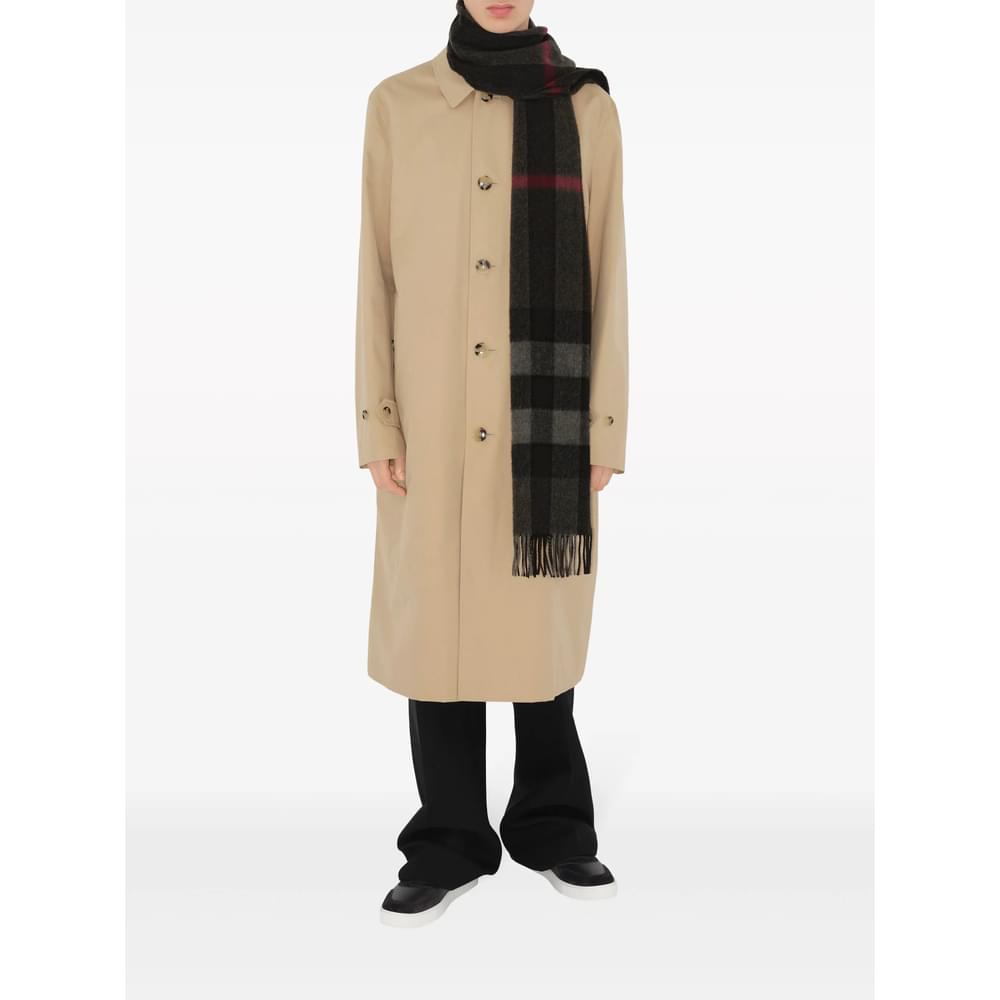 Burberry Grey Scarves Men BURBERRY