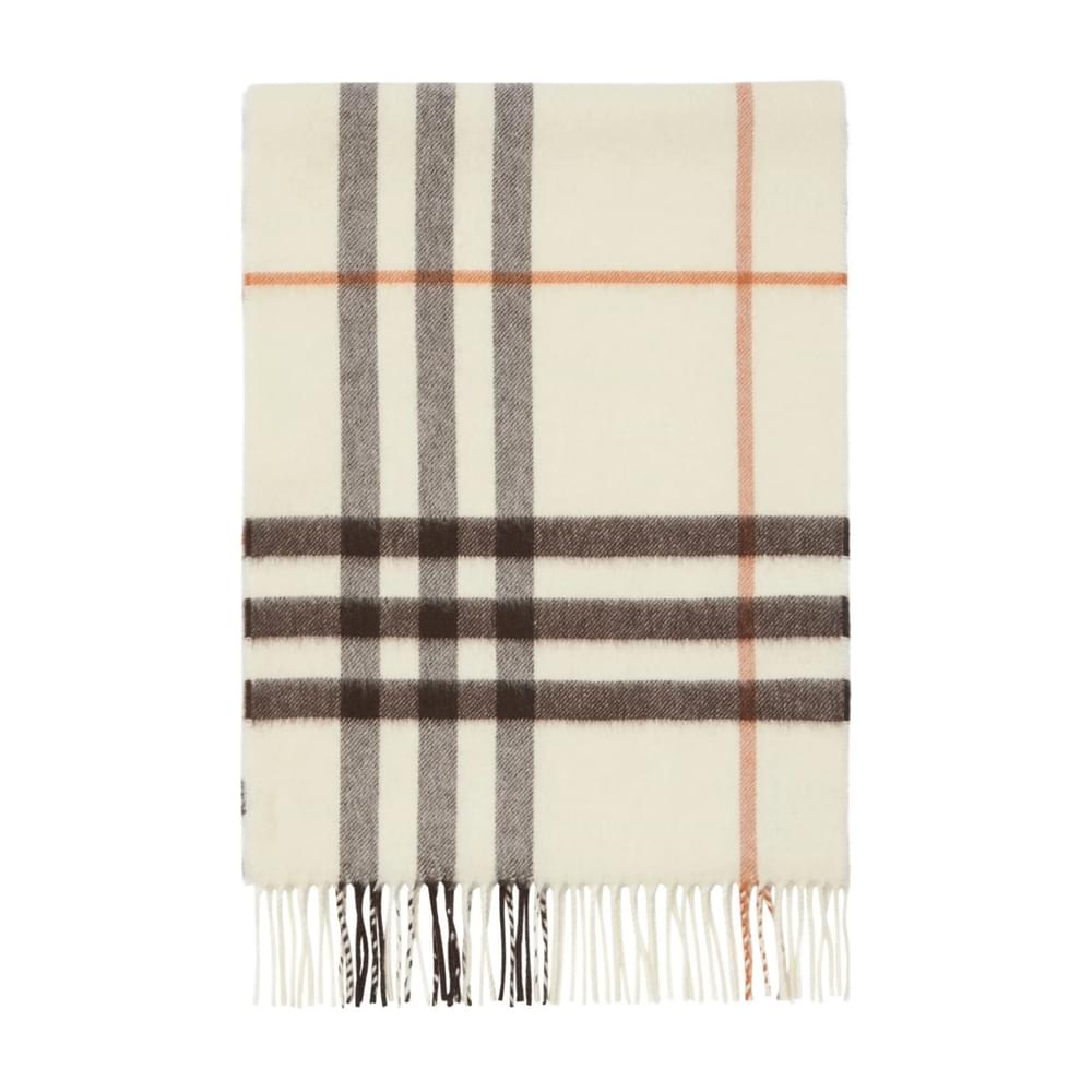 Burberry White Scarves Men BURBERRY