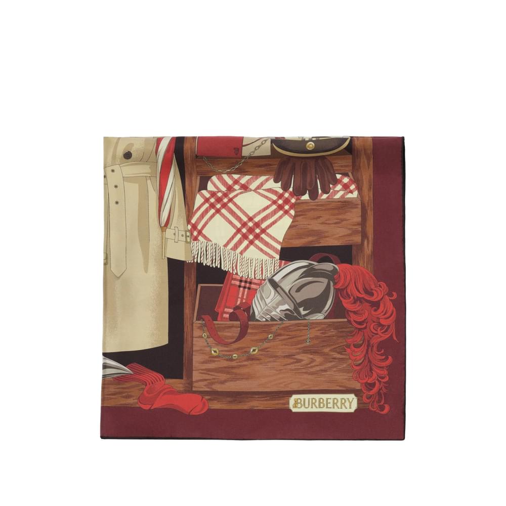 Burberry Red Scarves Men BURBERRY