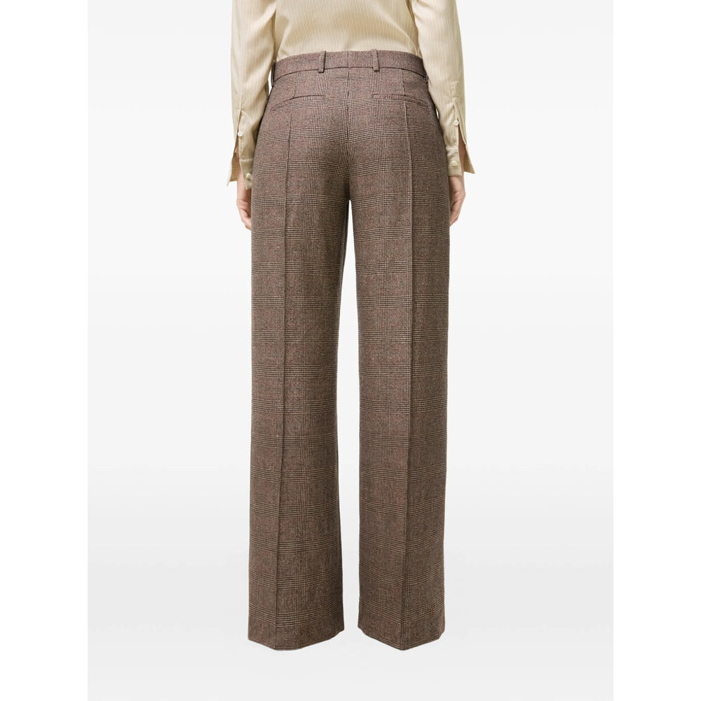 Burberry Brown Trousers - Tailored Trousers Women BURBERRY