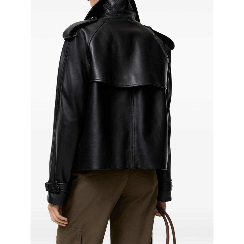 Burberry Black Jackets - Cropped Jackets Women BURBERRY