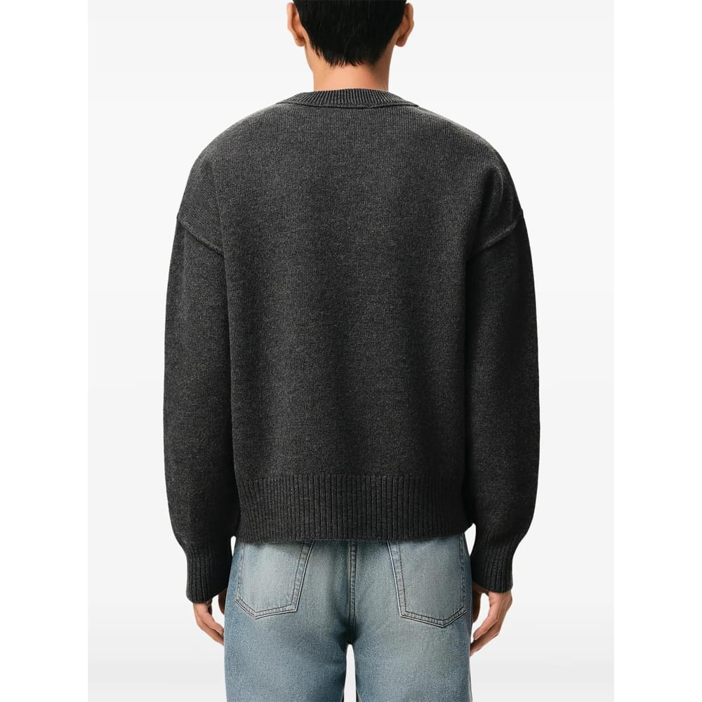 Ami Paris Grey Sweaters & Knitwear - Jumpers Men AMI PARIS