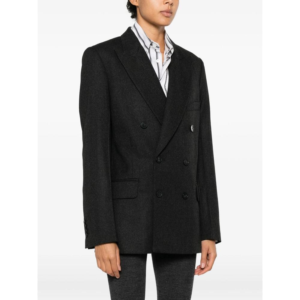 Victoria Beckham Grey Jackets - Blazers Women VICTORIA BECKHAM