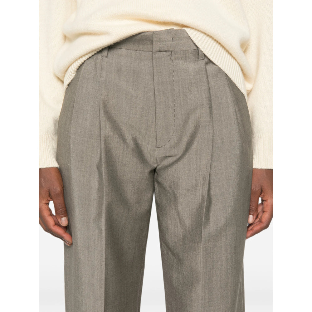 Victoria Beckham Grey Trousers - Straight Trousers Women VICTORIA BECKHAM