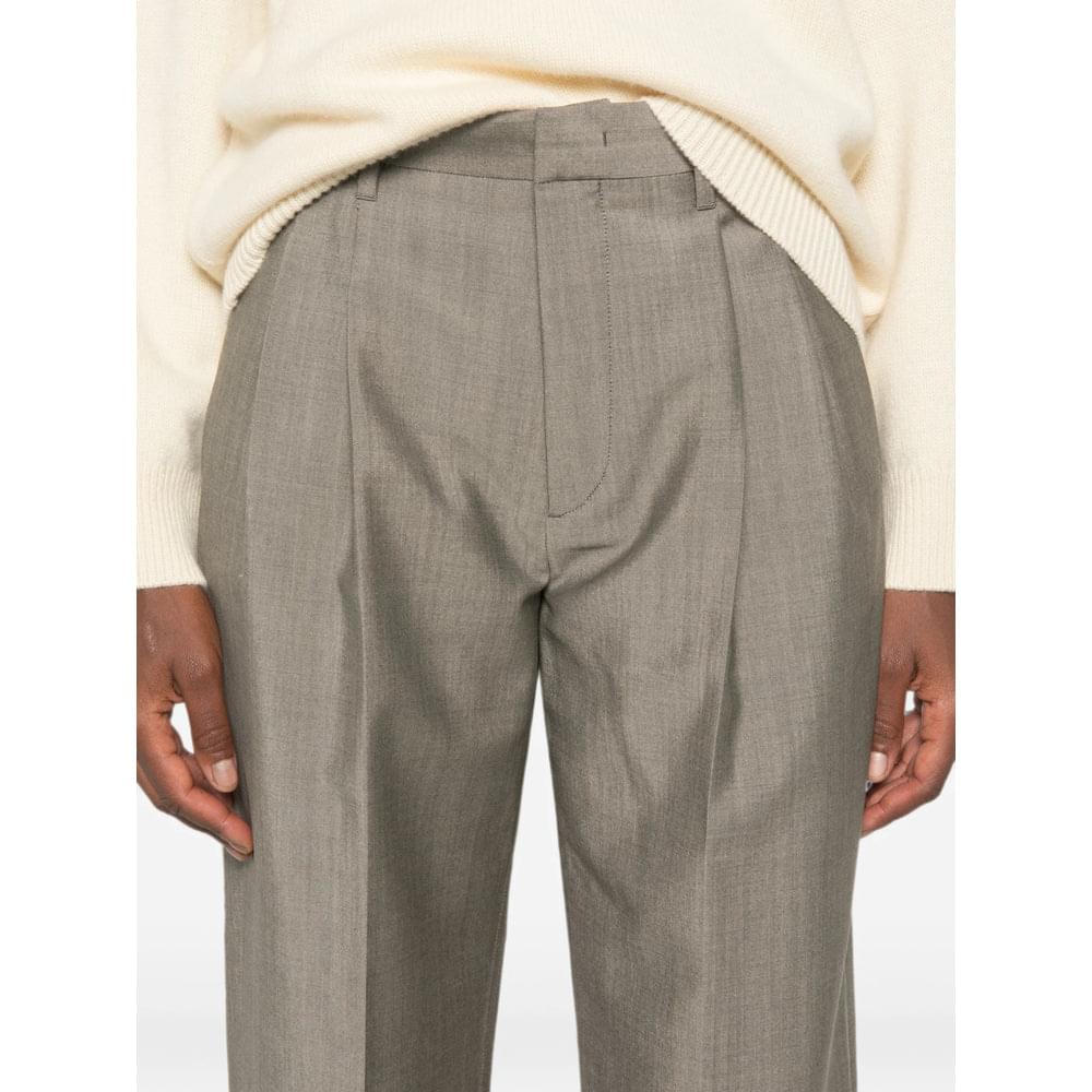 Victoria Beckham Grey Trousers - Straight Trousers Women VICTORIA BECKHAM