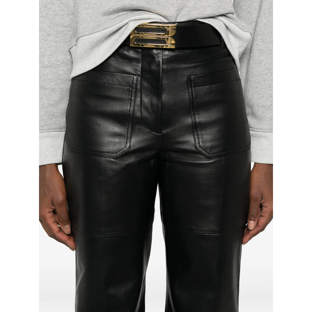 Victoria Beckham Black Trousers - Straight Trousers Women VICTORIA BECKHAM