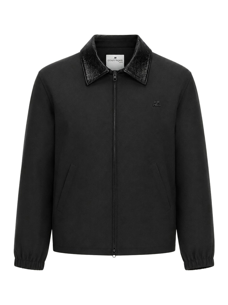 Courreges Women Bomber Jacket With Vinyl Collar COURREGES