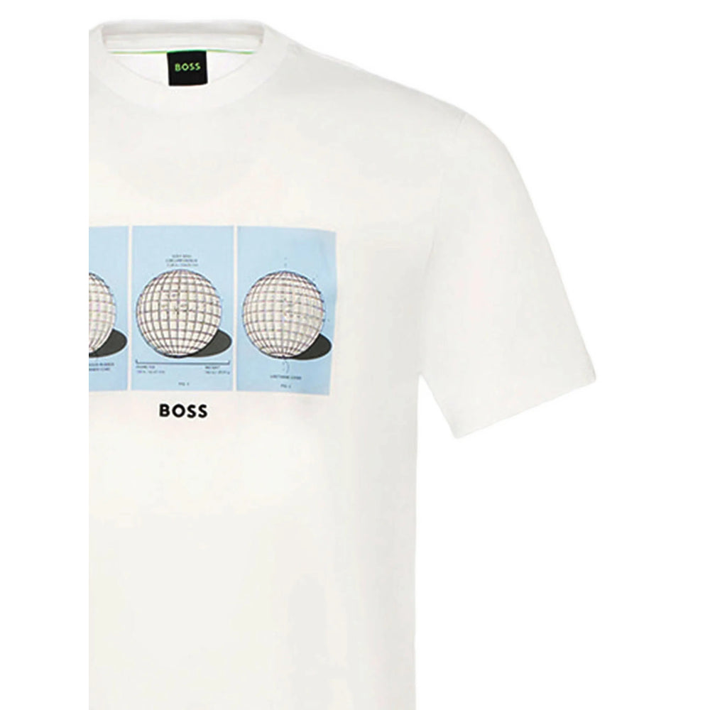 Boss White T-Shirts & Vests - T-Shirts Men