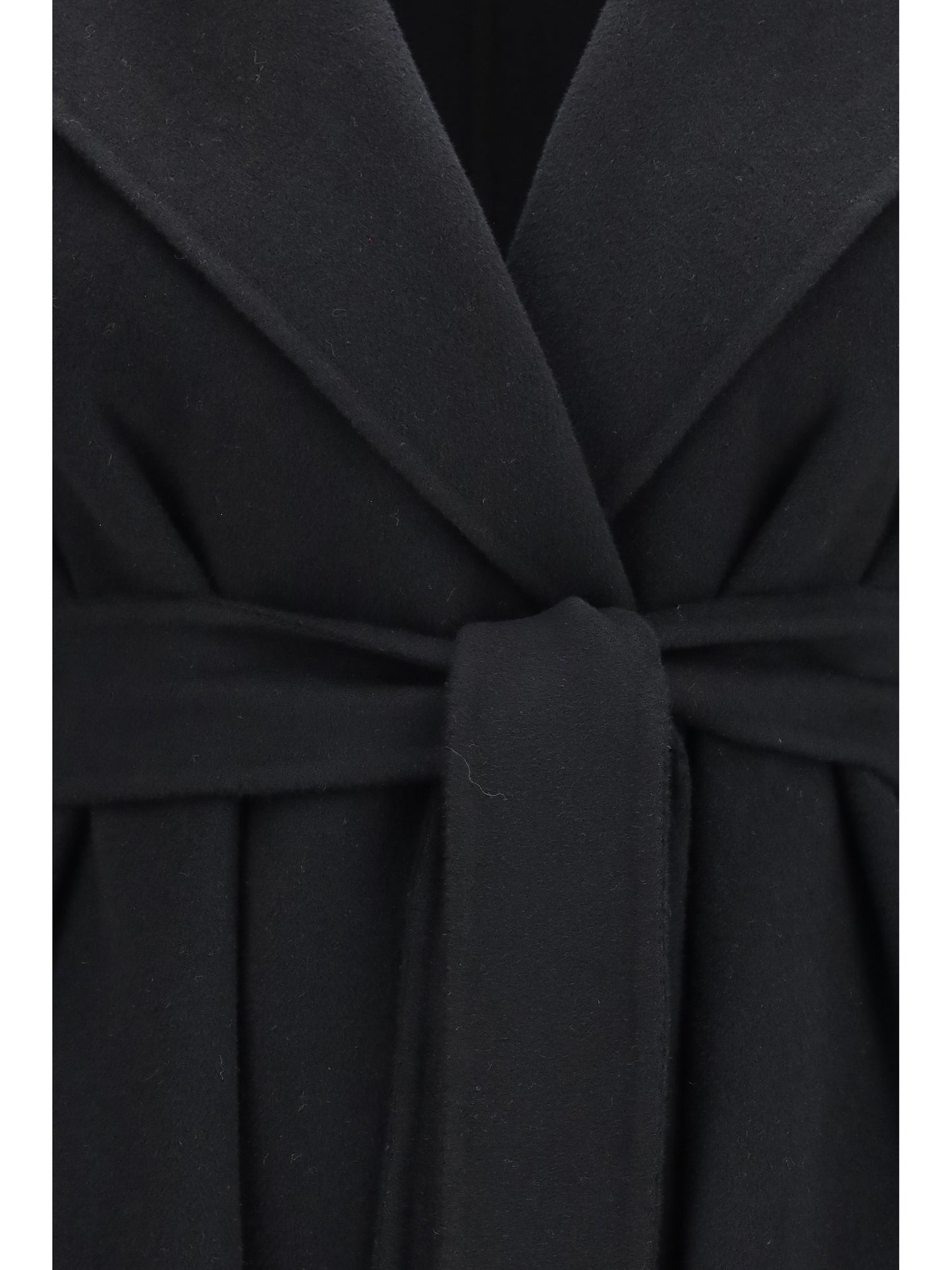 Max Mara Studio Women Long Robe Coat In Wool, Cashmere And Silk MAX MARA STUDIO