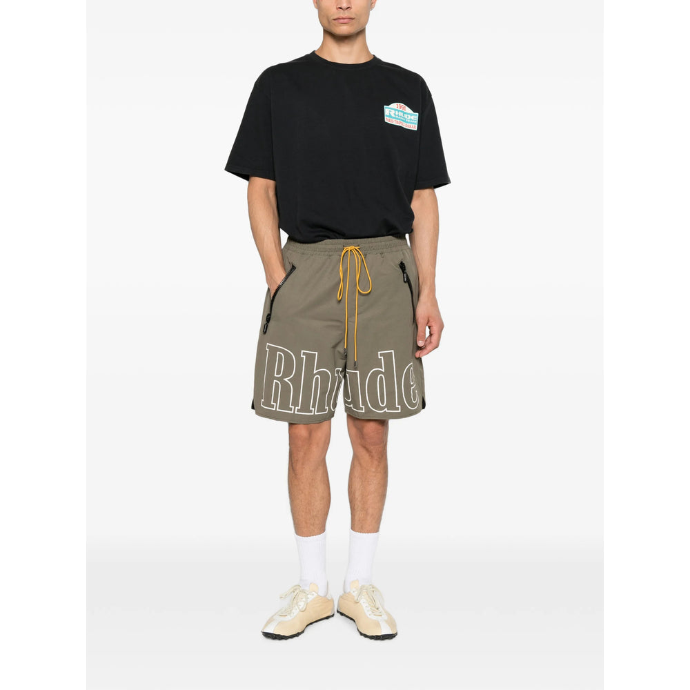 Rhude Green Shorts - Track & Running Shorts Men RHUDE