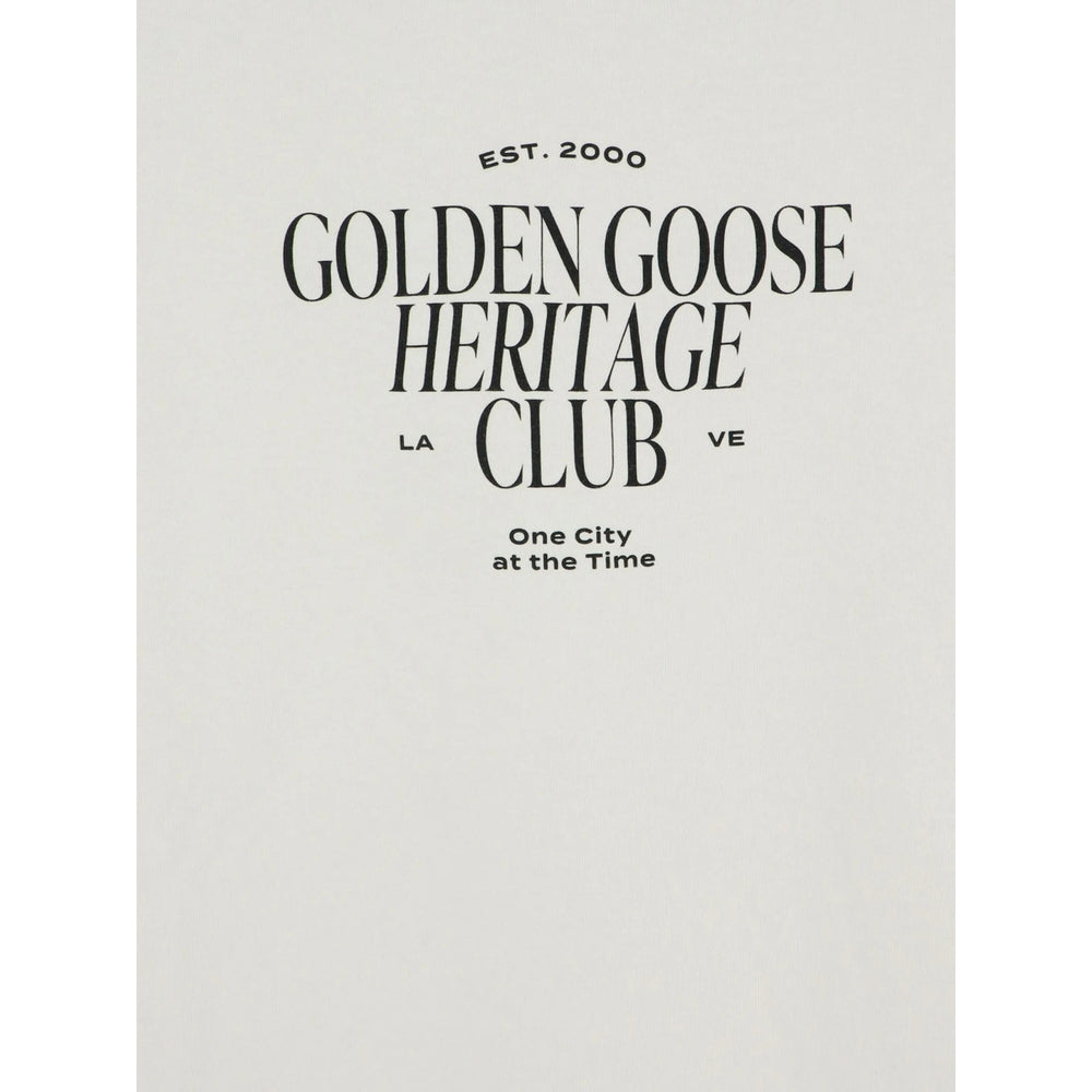 Golden Goose White T-Shirts & Vests - T-Shirts Men GOLDEN GOOSE