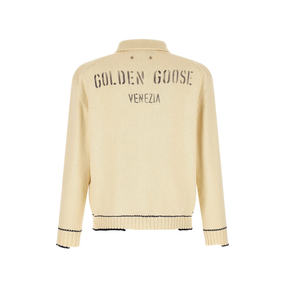 Golden Goose Neutrals Sweaters & Knitwear - Jumpers Men GOLDEN GOOSE