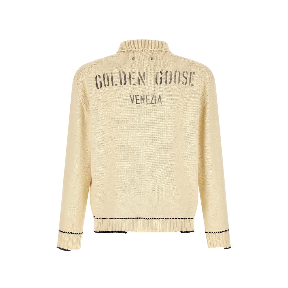 Golden Goose Neutrals Sweaters & Knitwear - Jumpers Men GOLDEN GOOSE