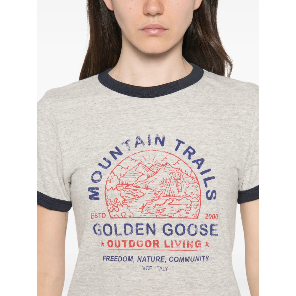 Golden Goose Grey Tops - T-Shirts & Jerseys Women GOLDEN GOOSE