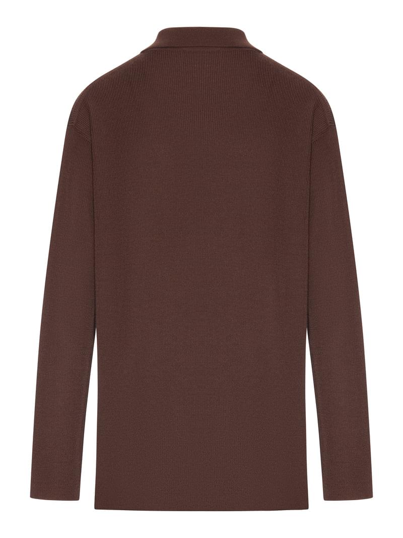 Miu Miu Women Ribbed Wool Polo Sweater MIU MIU