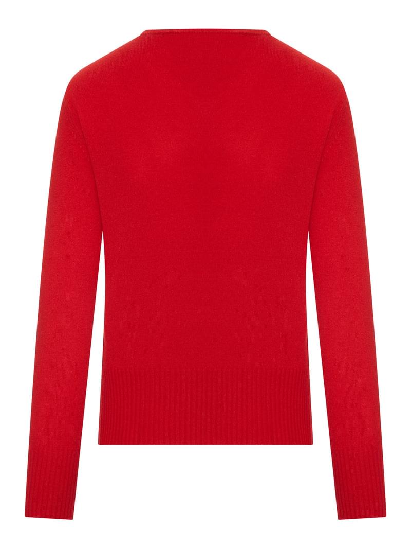 Miu Miu Women Cashmere V-Neck Sweater With Logo MIU MIU