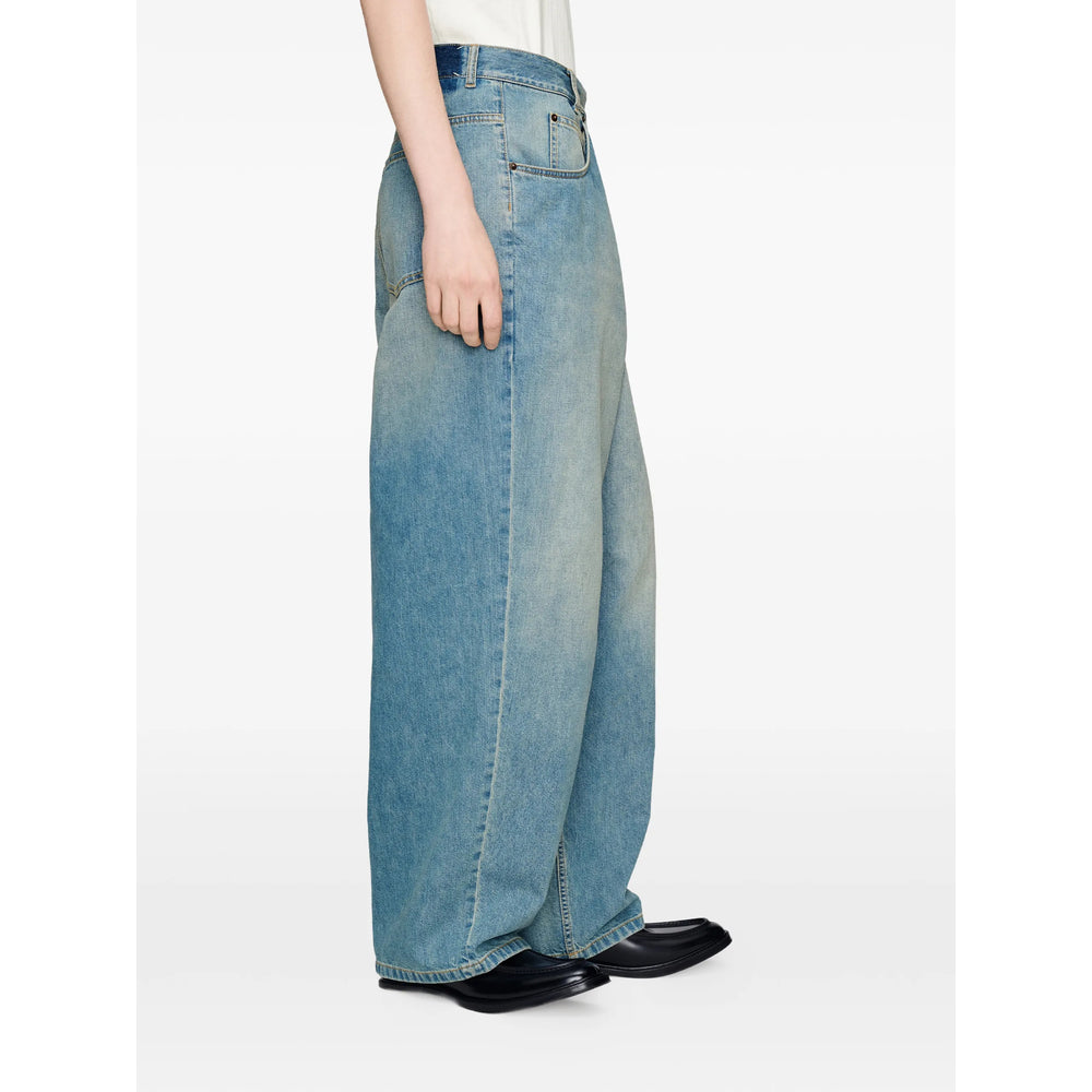 Maison Margiela Blue Denim - Wide-Leg Jeans Men MAISON MARGIELA