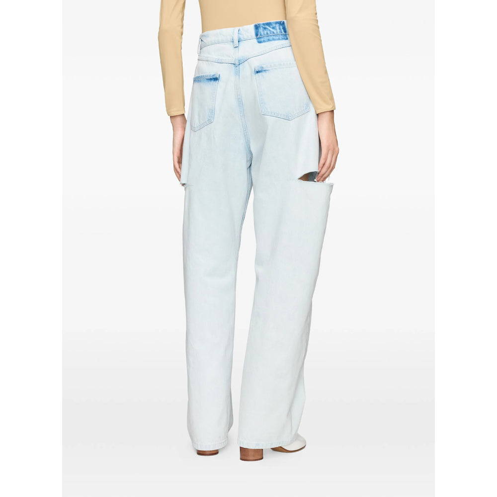 Maison Margiela Blue Denim - Tapered Jeans Women MAISON MARGIELA