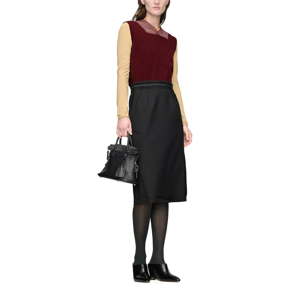 Maison Margiela Black Skirts - Straight Skirts Women MAISON MARGIELA