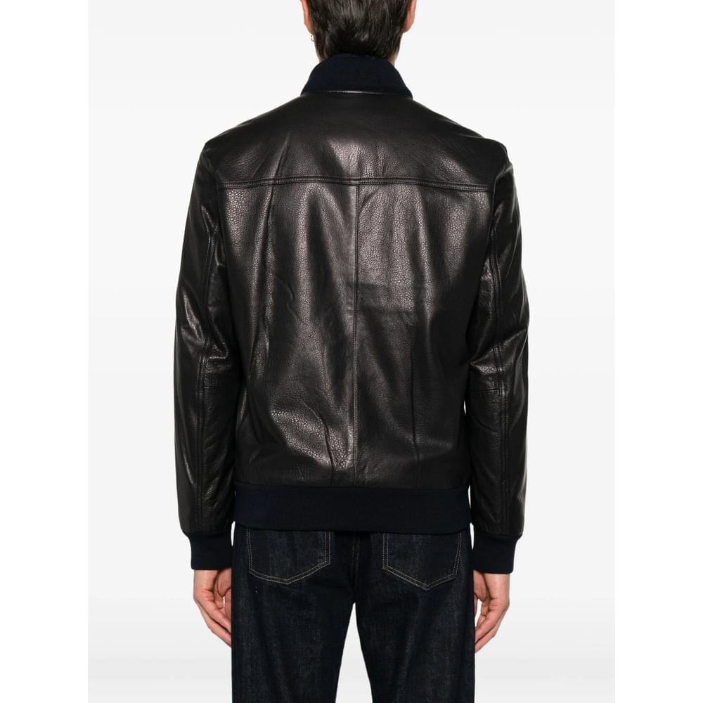 Brioni Black Jackets - Leather Jackets Men BRIONI