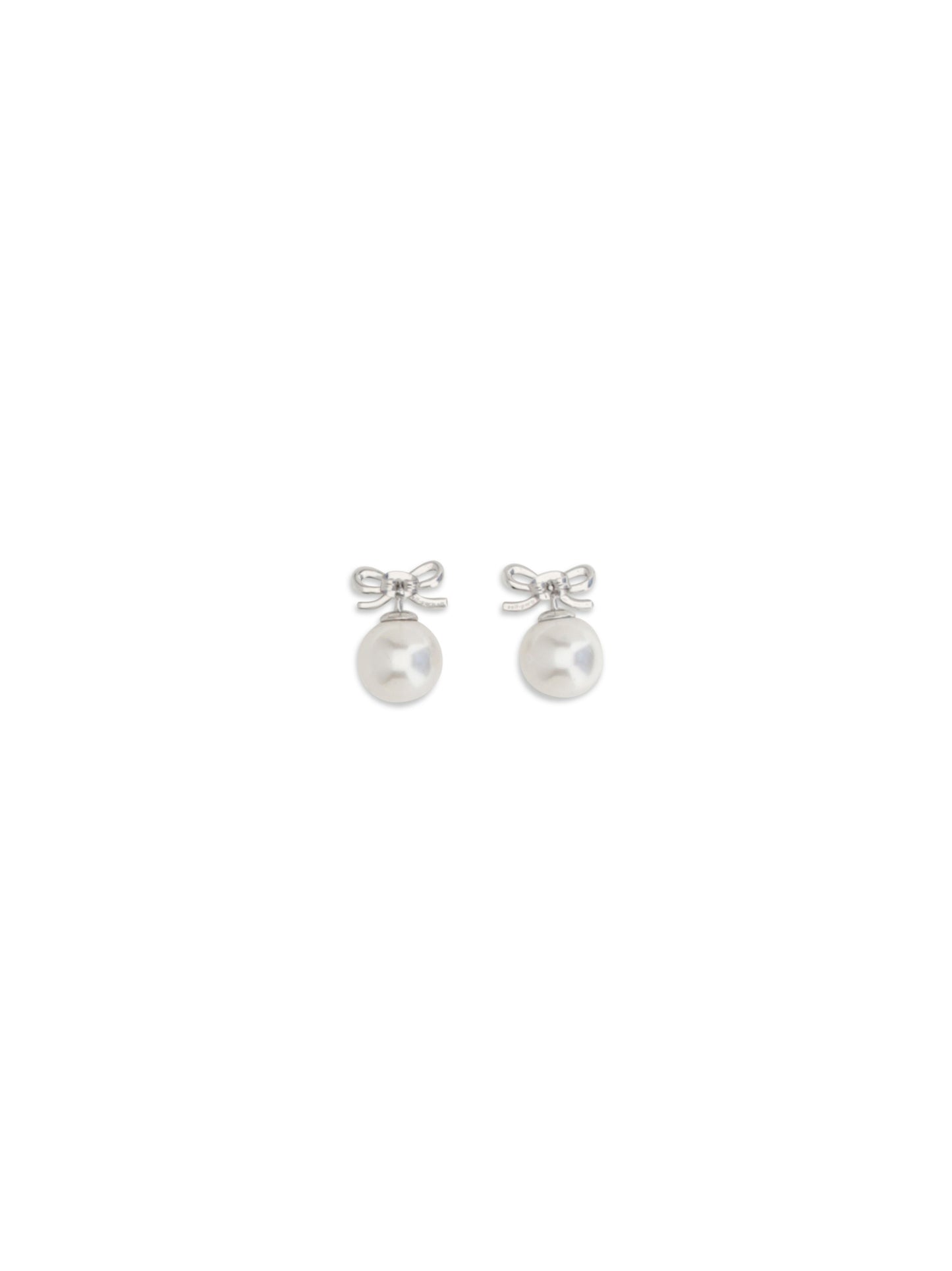 Self-Portrait Women Crystal Bow Earrings With Pearl SELF-PORTRAIT