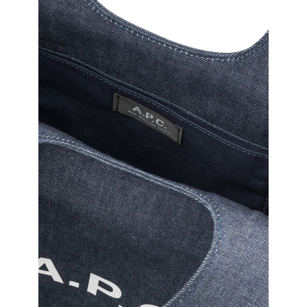 A.P.C. Blue Tote Bags Men A.P.C.