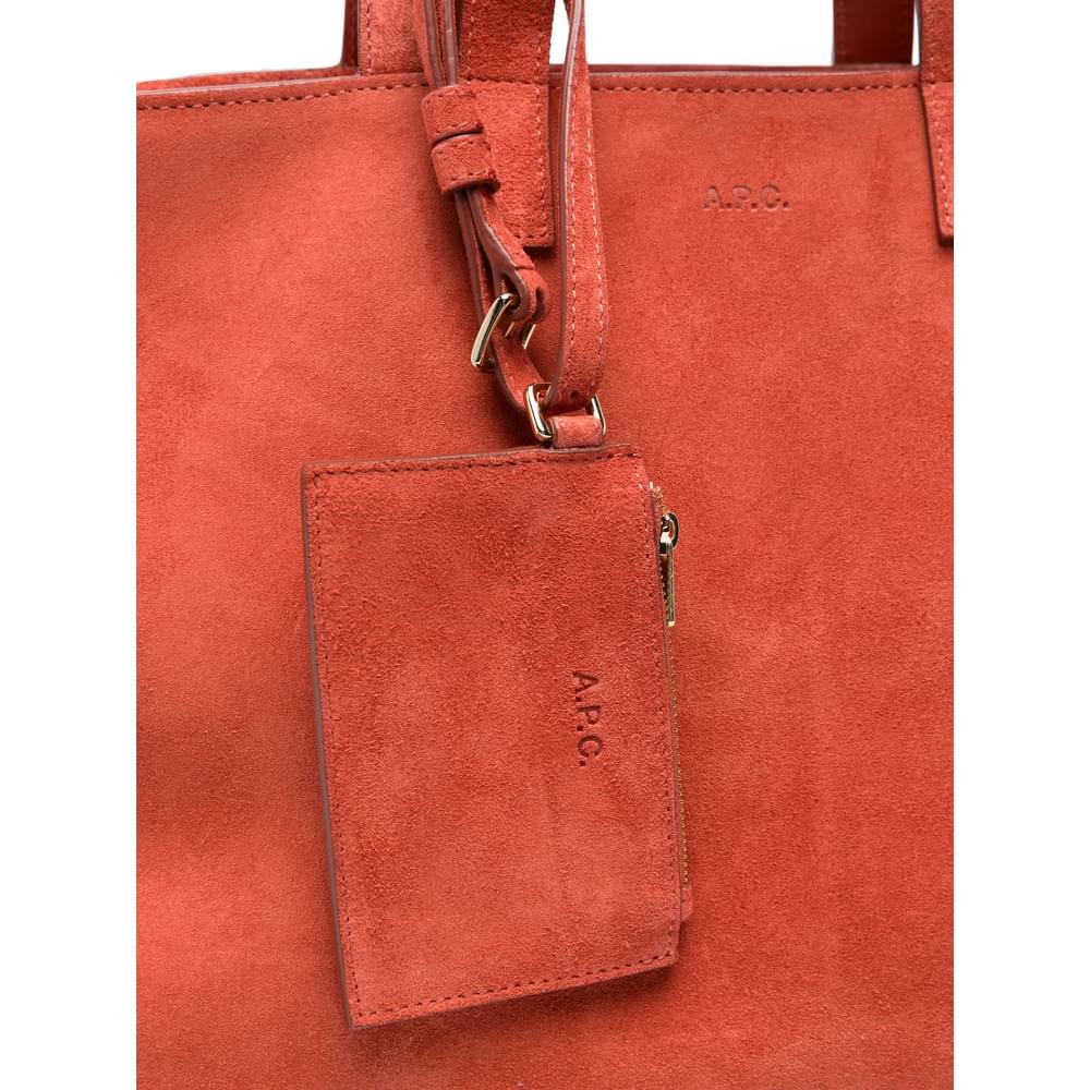 A.P.C. Orange Tote Bags Women A.P.C.