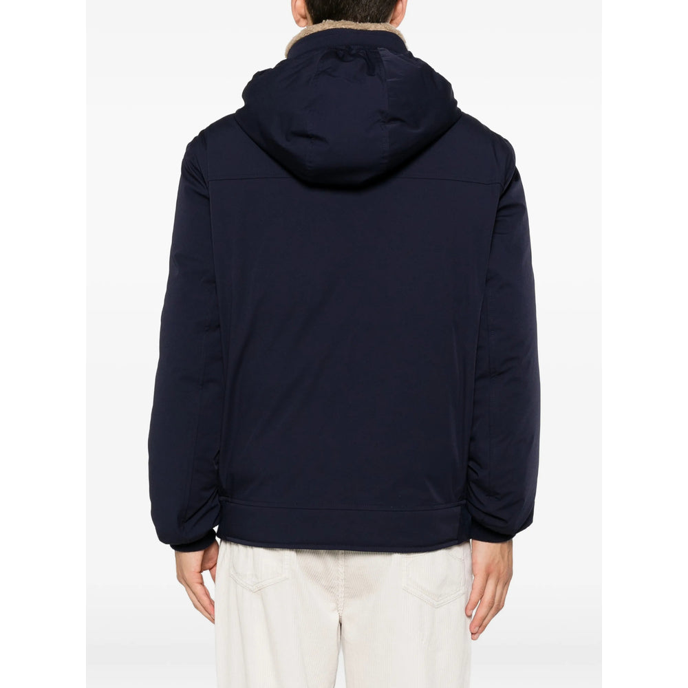 Brunello Cucinelli Blue Jackets - Hooded Jackets Men BRUNELLO CUCINELLI