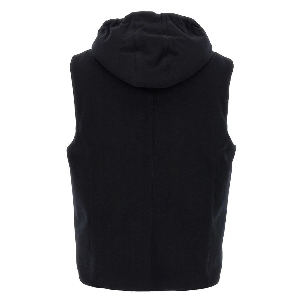 Brunello Cucinelli Black Jackets - Waistcoats & Gilets Men