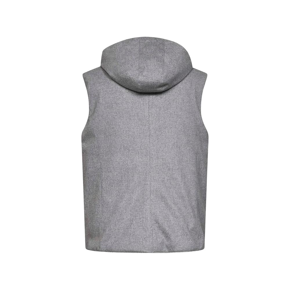 Brunello Cucinelli Grey Jackets - Waistcoats & Gilets Men BRUNELLO CUCINELLI
