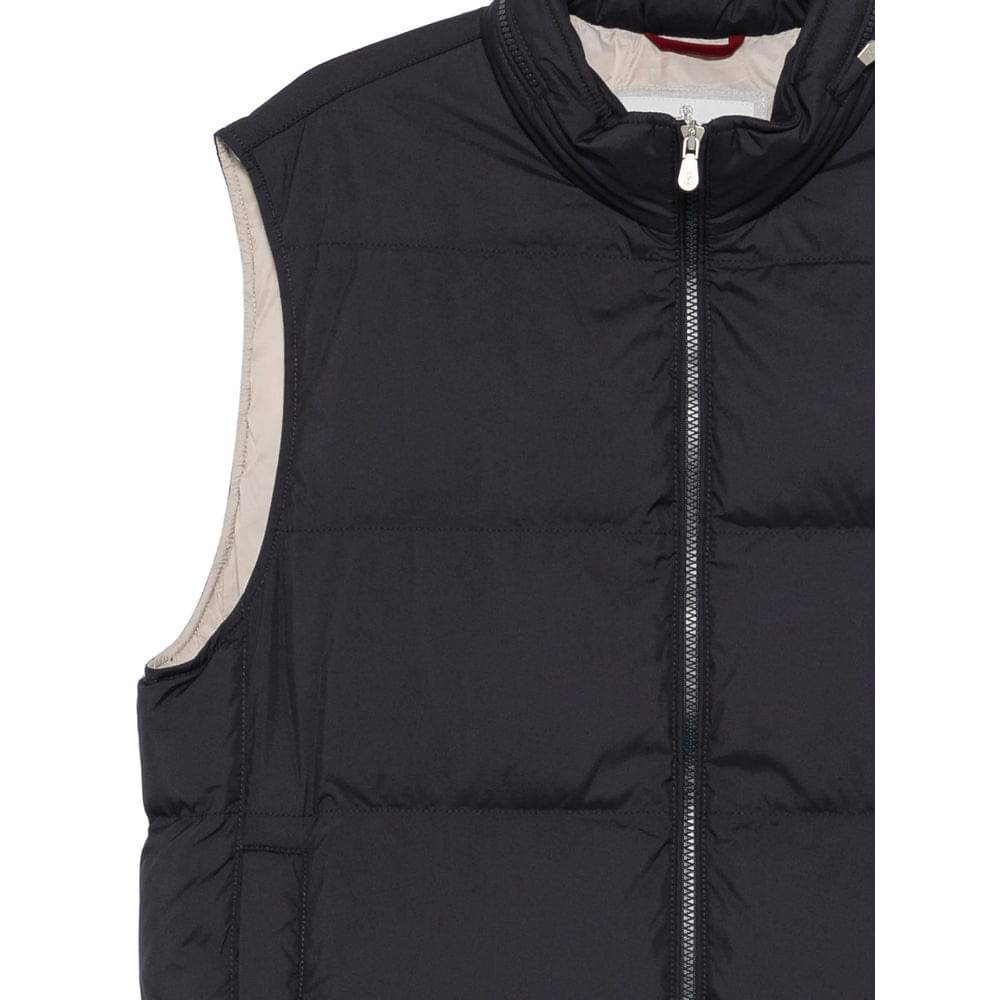 Brunello Cucinelli Blue Jackets - Waistcoats & Gilets Men BRUNELLO CUCINELLI