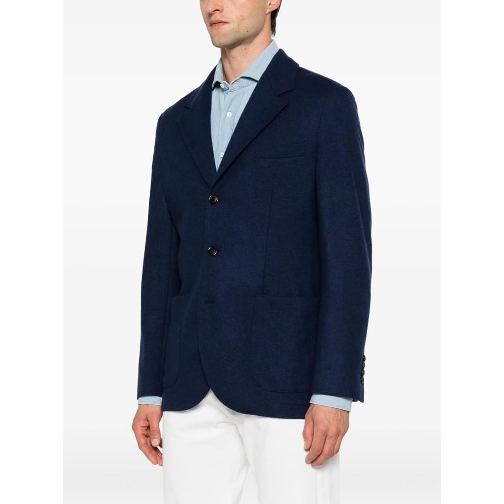 Brunello Cucinelli Blue Jackets - Blazers Men BRUNELLO CUCINELLI