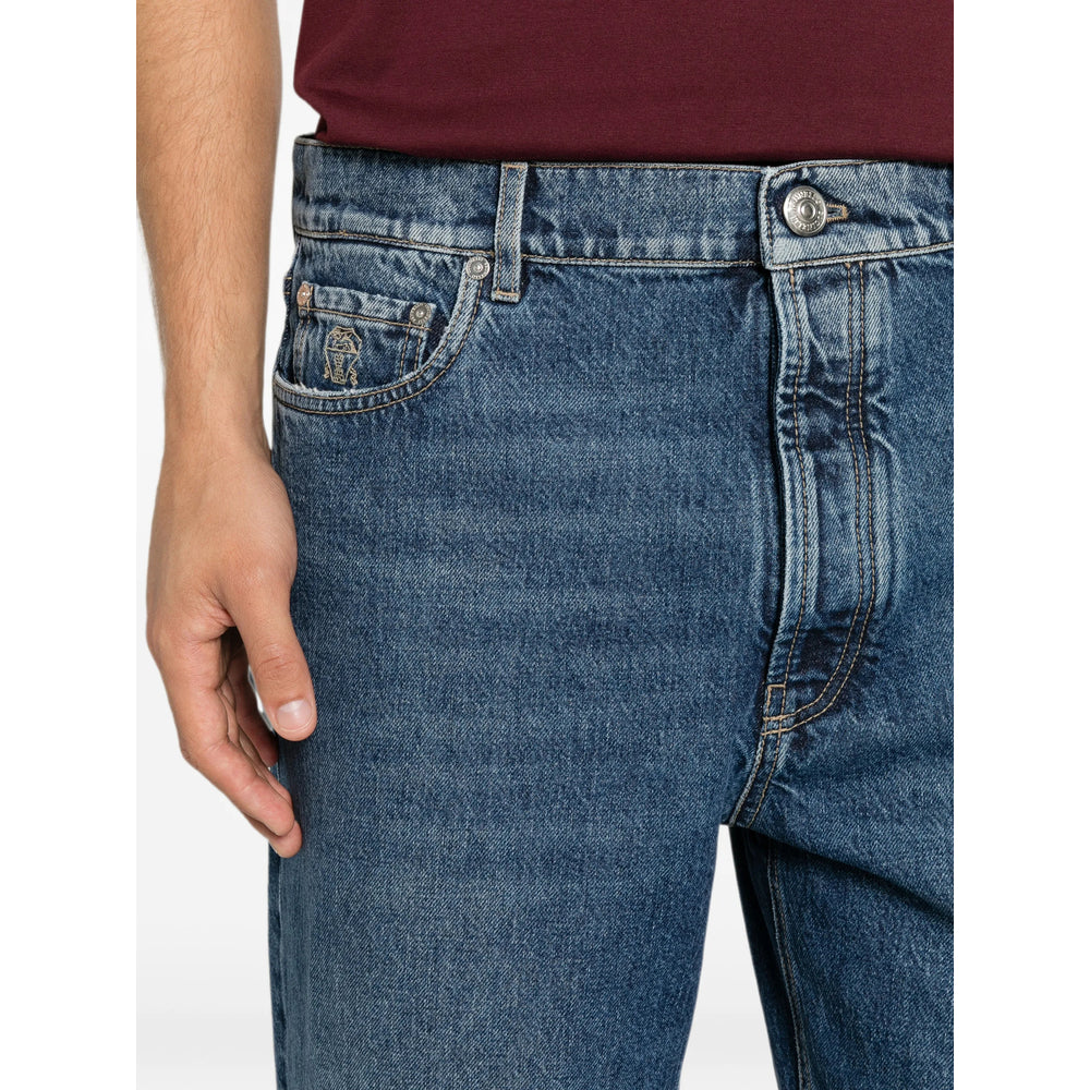 Brunello Cucinelli Blue Denim - Regular & Straight-Leg Jeans Men BRUNELLO CUCINELLI