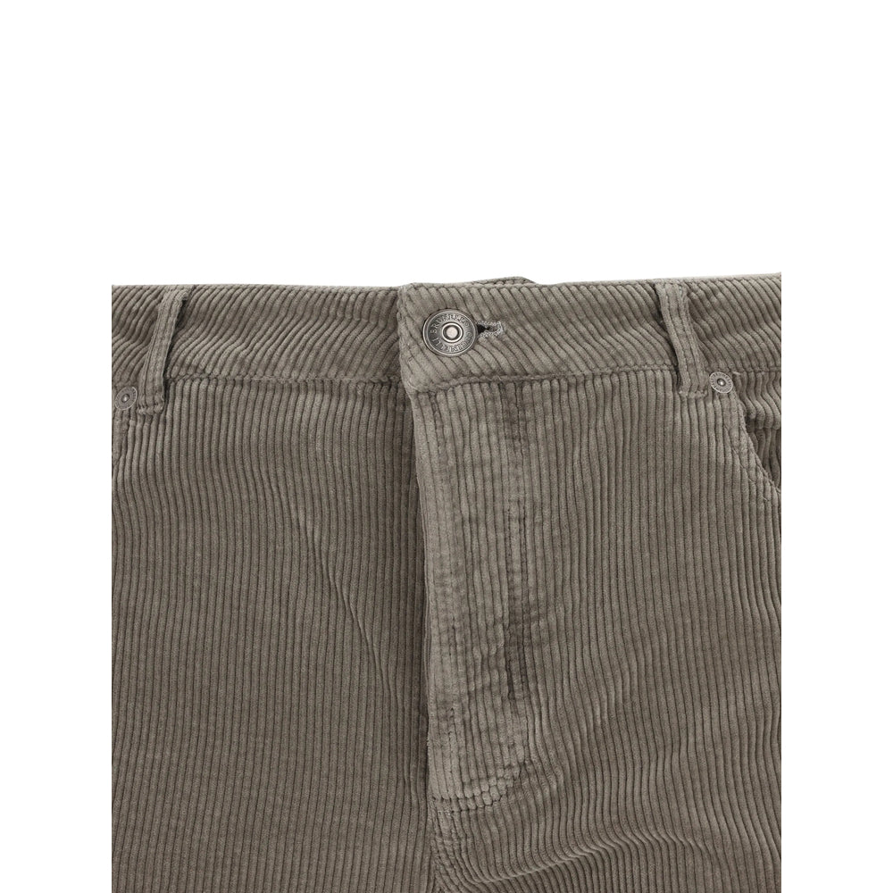 Brunello Cucinelli Grey Trousers - Regular & Straight-Leg Trousers Men BRUNELLO CUCINELLI