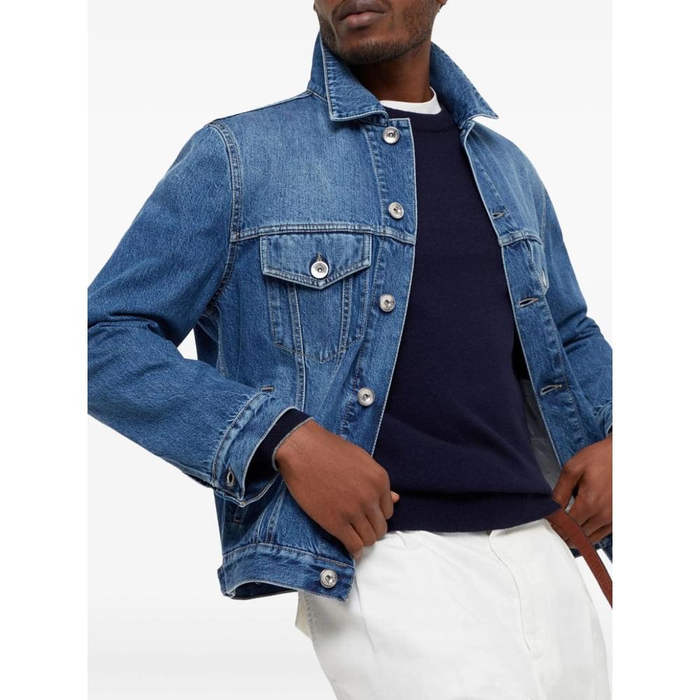 Brunello Cucinelli Blue Sweaters & Knitwear - Jumpers Men BRUNELLO CUCINELLI