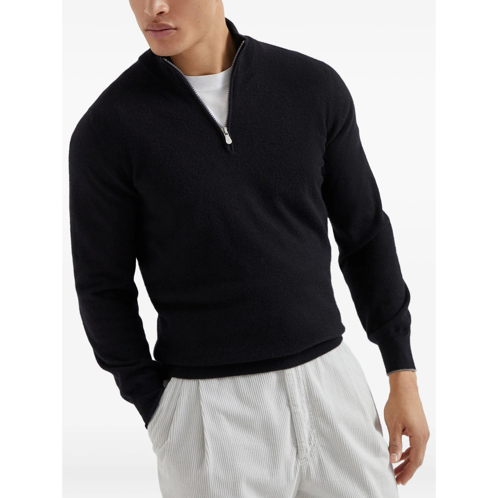 Brunello Cucinelli Black Sweaters & Knitwear - Jumpers Men BRUNELLO CUCINELLI