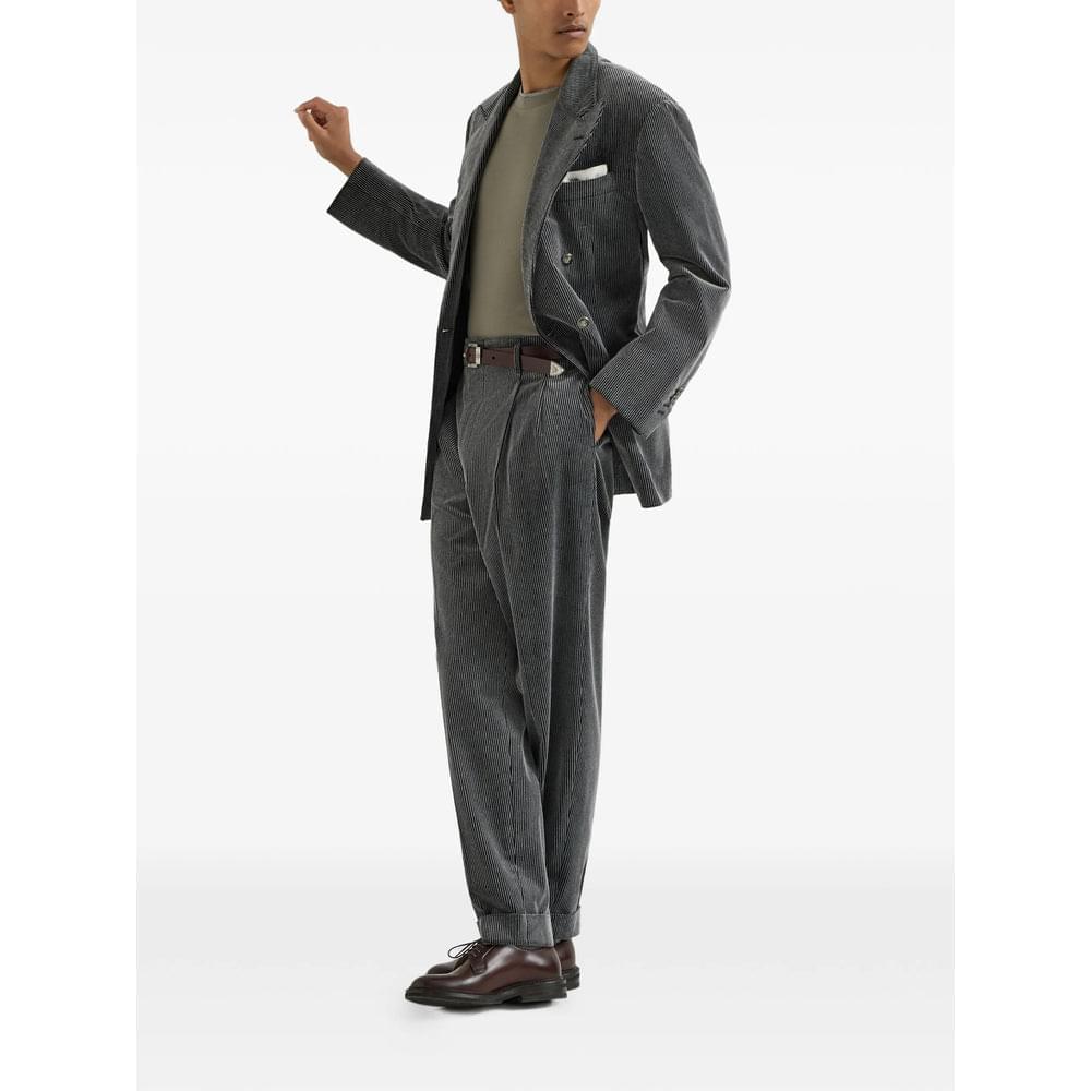 Brunello Cucinelli Grey T-Shirts & Vests - T-Shirts Men BRUNELLO CUCINELLI