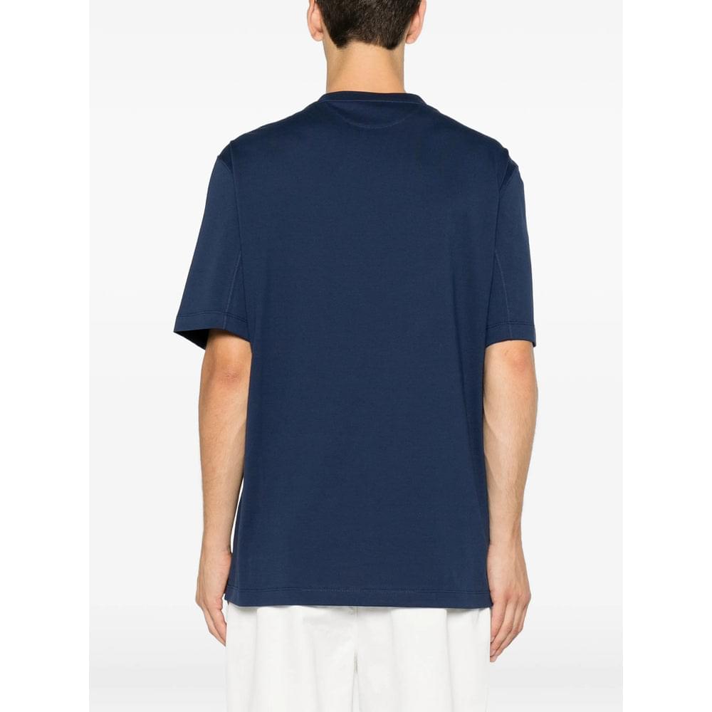 Brunello Cucinelli Blue T-Shirts & Vests - T-Shirts Men BRUNELLO CUCINELLI