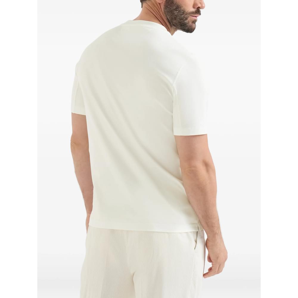 Brunello Cucinelli White T-Shirts & Vests - T-Shirts Men BRUNELLO CUCINELLI