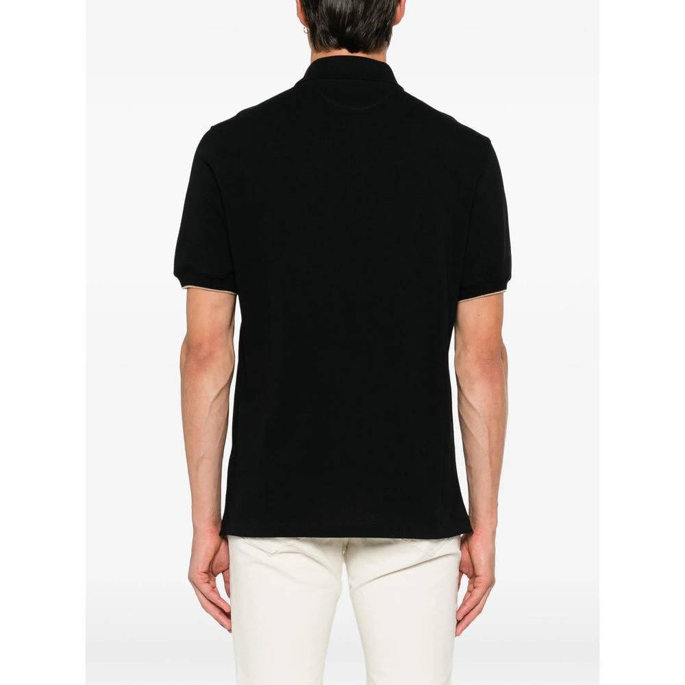 Brunello Cucinelli Black Polo Shirts Men BRUNELLO CUCINELLI