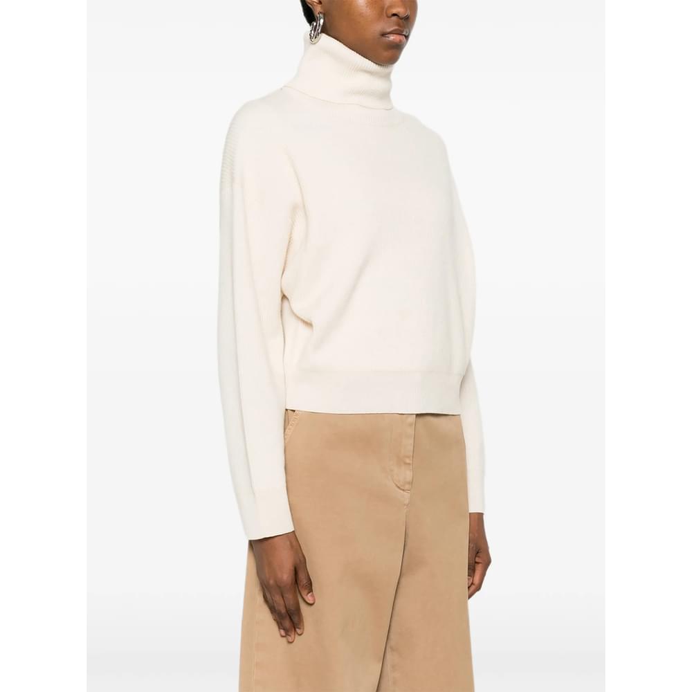Brunello Cucinelli White Knitwear - Jumpers Women BRUNELLO CUCINELLI