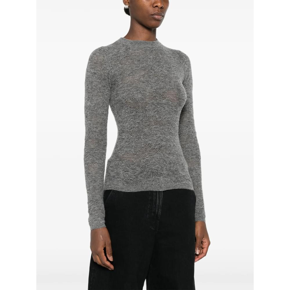 Brunello Cucinelli Grey Knitwear - Jumpers Women BRUNELLO CUCINELLI